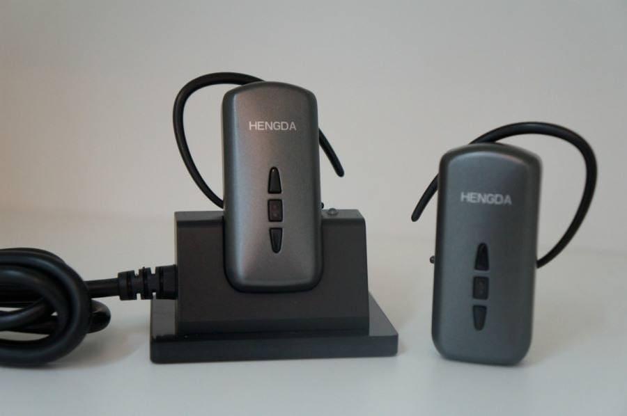 Hygienic radio guide receiver in the form of a headset